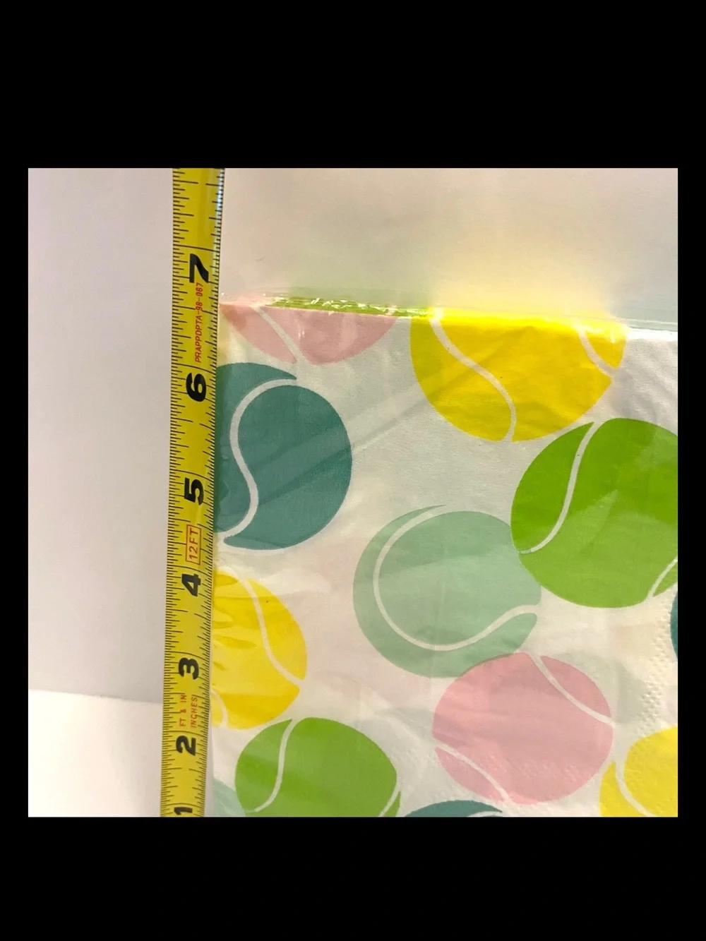 Sugar Plum Tennis Ball and Tennis Racquet Paper Beverage Napkins 40 & 32 count